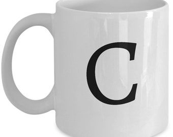 Buchstabe C Kaffeetasse, Anfangsmonogramm Tasse
