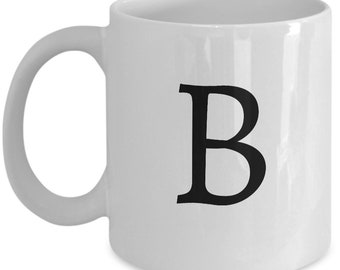 Buchstabe B Kaffeetasse, Monogramm Anfangstasse
