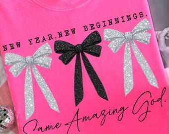 New Years Png Christian Design Coquette New Years Png Faith Sublimation New Beginnings 2026
