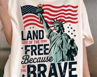 4th of July Png Land Of The Free Because Of The Brave Png America Coquette Png, Retro USA Png, Independence Day Png, Patriotic Sublimation