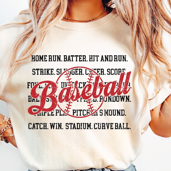 Baseball SVG, Baseball Typography Word Customizable PNG, Baseball Lover Gift, Baseball Shirt Svg, Baseball Season Svg, Baseball Mom Png