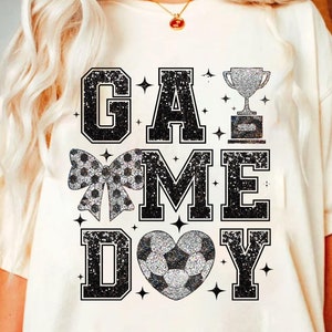 Fútbol Png, Día del partido de fútbol Png, Diseño de camiseta de fútbol coqueta Png, Mamá del fútbol Png, Sublimación de mamá del fútbol Png, Diseño de fútbol Png, Día del partido