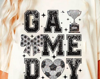 Soccer Png, Soccer Game Day Png, Coquette Soccer Png Shirt Design, Soccer Mama Png, Soccer Mom Png Sublimation, Soccer Design Png, Game Day