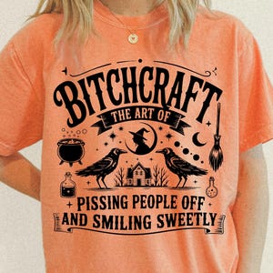 Bitch craft Funny Halloween PNG Sarcastic Snarky Witch Png Funny Adult Humor Witchcraft Png Retro Halloween Trendy Sassy Sarcasm ORIGINAL