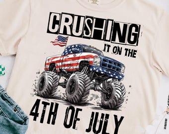 Crushing it on the 4th of July PNG, 4th of July Png, American Flag Png, Fourth of July Png, Usa Png, American Boy Sublimation Design