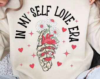Self Love Era png, Retro valentines png,Skeleton vday png,valentines day shirt,Groovy valentines,Trendy png,Heart Candy png,Vday sublimation