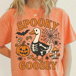 Spooky Goosey PNG-Skeleton goose png,Funny Halloween png,Retro png,retro Halloween png,Goose Halloween,Goose designs,Trendy Halloween png