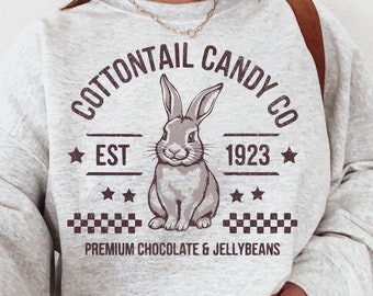 Cottontail Candy Company Svg Png Easter Shirt Svg Cut File for Cricut, Sublimation Print, Easter Svg Digital File DIY Craft Supplis Vector
