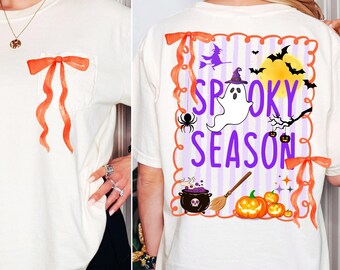 Spooky Season Png,Coquette Halloween,Spooky season png,Halloween bow png,Spooky ,Goth png,Aesthetic png,Witchy png,Skeleton png Preppy Png