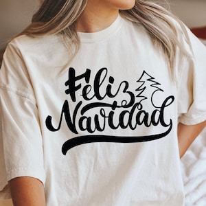 Feliz Navidad SVG, Merry Christmas SVG, Feliz Navidad Saying Svg, Christmas Clip Art, Christmas Cut Files, Cricut, Silhouette Cut File
