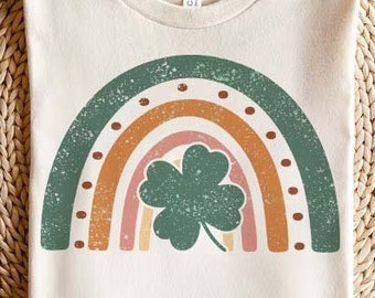 Arcoíris retro de San Patricio SVG / Arcoíris retro de San Patricio PNG / Día de San Patricio Svg / Día de San Patricio Png / San Patricio retro / Arcoíris retro