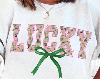 Digital Png File Lucky Shamrock Clover St. Patty's St. Patrick's Day Irish Printable Sublimation Dtg Dtf Design INSTANT DOWNLOAD