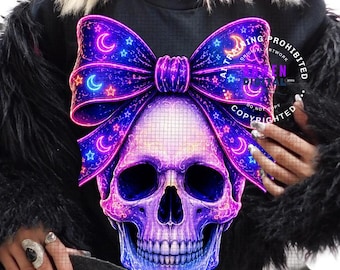 Neon Halloween Png, Spooky Skull PNG, Neon Coquette Bow PNG, Maximalist Halloween Sublimation, Scary Season PNG, Halloween Digital Download