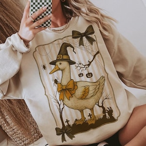 Halloween Goose PNG, Witch Goose Sublimation Design, Coquette bow png, Cute Spooky Goose Sublimation, Coquette Halloween Digital Download,