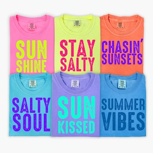 Sonnenschein Png Beach Life Bundle PNG Sommer PNG Neon Trendy Sommer Shirt Design Distressed Beach PNG Chansin Sonnenuntergänge, Sommervibes, sunkissed