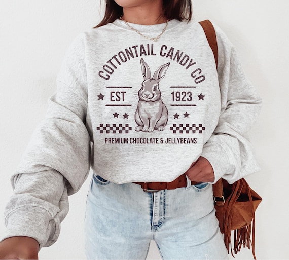 Cottontail Candy Company Svg Png Easter Shirt Svg Cut File for Cricut, Sublimation Print, Easter Svg Digital File DIY Craft Supplis Vector