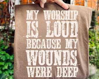 Jezus png-bestand My Worship Is Loud png, preppy christelijke vrouwenontwerp, sublimatie van bijbelvers, citaat van Jezus png, op geloof gebaseerd christelijk png