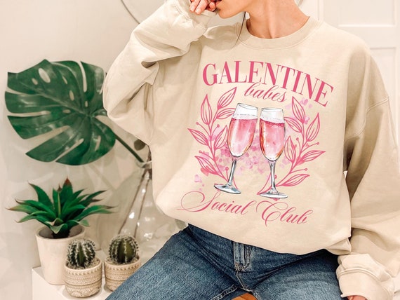Galentine Png Cupid Png Valentine's Day Shirt Design Cocktail Club Social Club Girls Club Png Preppy Trendy Sublimation Digital Download