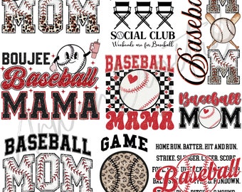 Baseball Bundle PNG, Glitter Baseball PNG, Baseball Mom Shirt Design,Boujee Baseball PNG, Baseball Mama Png, Sublimation Design