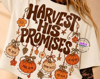 Retro Christian Fall png, Give Thanks to the Lord png, Harvest is Plenty png, Vintage Women Thanksgiving png, Pumpkin Charms Bible Verse PNG