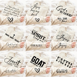 Christian SVG PNG bundle | Religious svg bundle l Sleeve Sweatshirt Svg Bundle | Bible Verse Shirt svg | Psalm vg | Jesus Svg | God Svg Png