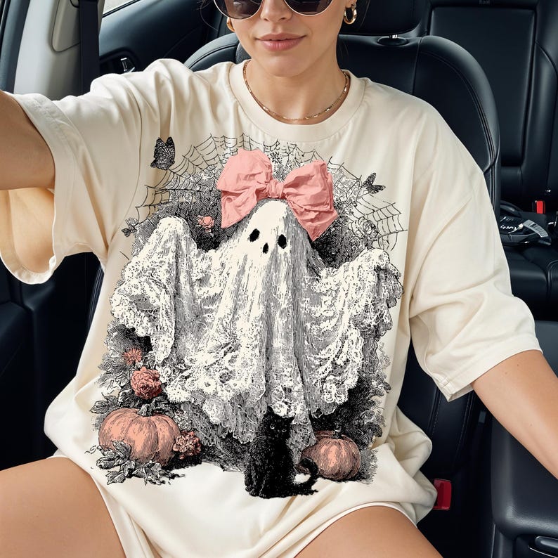 Cute Pink Lace Ghost Png, Boo in Boojee, Halloween Boo Lace Bow Png ...