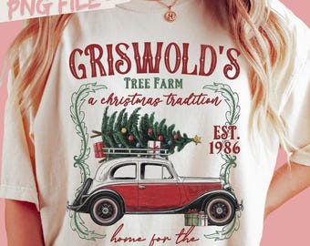 Griswold Christmas Tree Farm PNG Merry Christmas Png Christmas Vacation PNG Family Christmas Png Christmas Movie Png Retro Christmas png