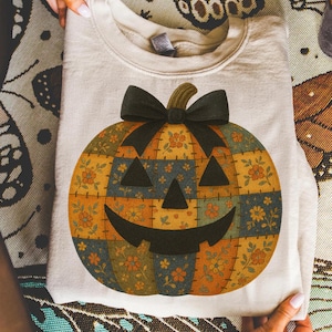 Preppy Floral Pumpkin png, Floral Patchwork png, Fall Pumpkin png, Autumn png, Fall Girly png, Fall Sublimation, Tis the season, Pumpkin png