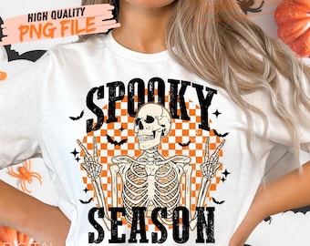 Retro Halloween png, Halloween sublimation design, Halloween skull png, smiley face png, trendy Halloween shirt design, retro png, spooky