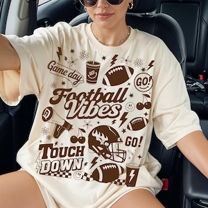 Vintage Football PNG, Football Png, Football Season Sublimation Design, Trendy Football Png, Game Day Png, Touchdown Png, Football Vibes