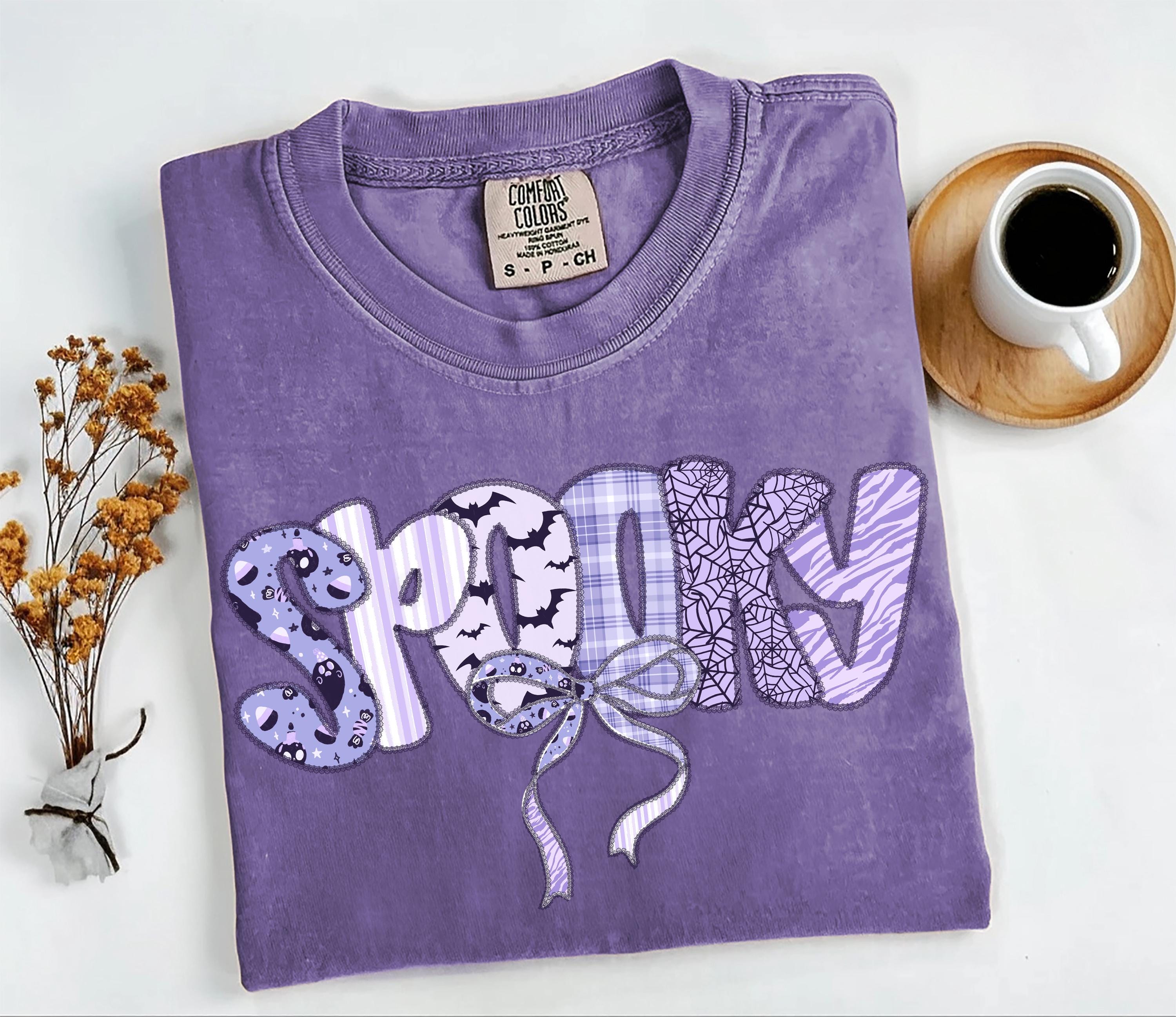 Spooky Coquette Bow Halloween PNG Shabby Chic Cottage Core Spooky Halloween Girly Girl Ribbons Purple Coquette Bow Lace