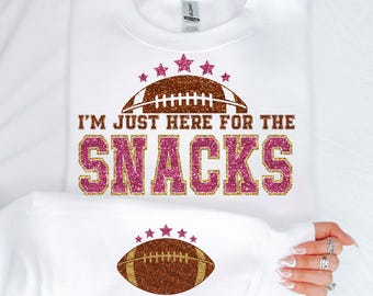 I'm Just Here For The Snacks PNG, Halftime PNG, Football PNG, Funny Football Png, Team Halftime Png, Team Halftime Png, Pink png
