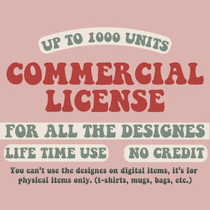 Commerial License For All Designs
