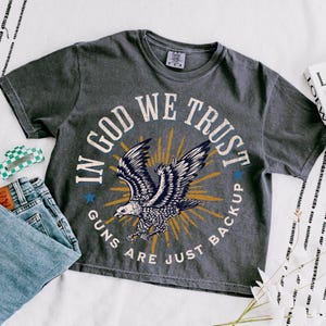 In God We Trust Png, Patriotic Png, Independence Png, American Eagle Png, USA flag Png, USA Png, Patriotic Design, Retro 4th of july Png