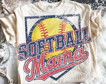 Softball Mama PNG, softball mom png, softball season png, Retro softball shirt Vintage Softball Game Day Softball SUBLIMATION ORIGINAL