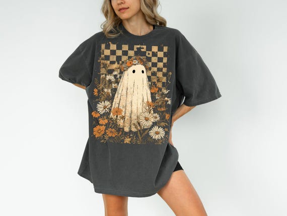 Halloween Fall Ghost Png, Girly Pumpkin Png, Boho Floral Fall Png, Halloween Png, Autumn Vibes Png, Spooky Season Png, Trending Boo Png