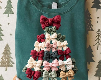 Albero di Natale Coquette PNG, Buon Natale PNG, Filato finto PNG, Filato natalizio realistico PNG, Vacanze PNG, Trendy PNG, Preppy PNG, Fiocco PNG