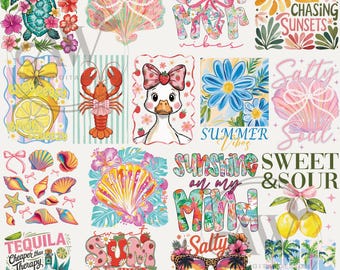 Neon Summer Bundle Png, Summer Png, Summer Vibes Bundle, Mega Bundle, Summer Bundle Png, Trendy Summer Png, Beach Png, Summer Coquette
