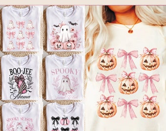 Paquete de Halloween rosa (PNG), lazo de Halloween (PNG), Halloween (PNG), temporada espeluznante (PNG), gótico (PNG), sublimación