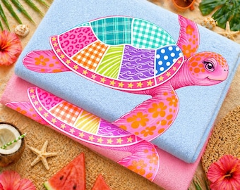 Floral Turtle Summer Png, Turtle Png, Summer PNG, Beach Png, Colorful Png, Girly Png, Dainty Png, Trout Png, viral patchwork summer