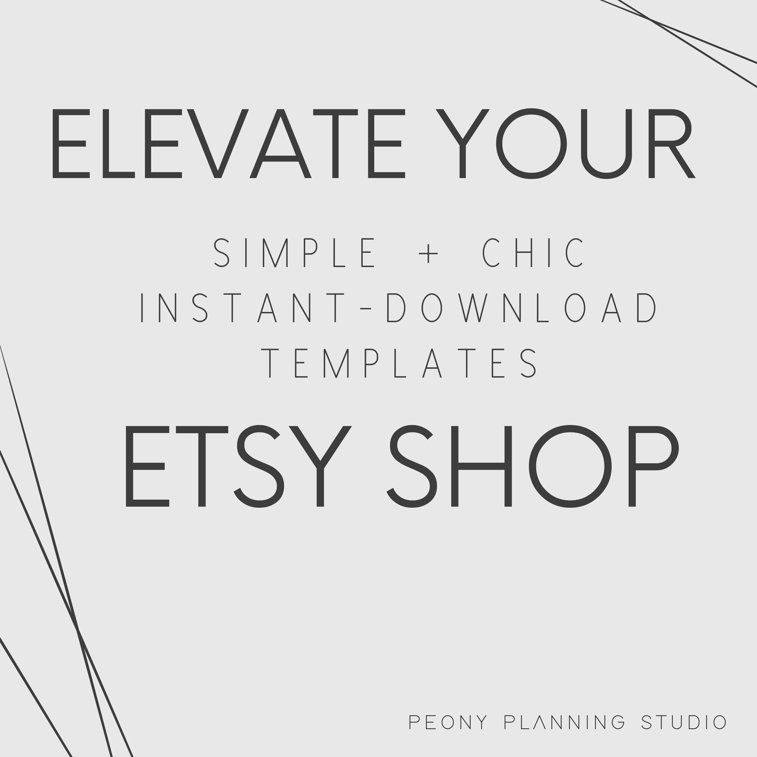 Etsy Banner Bundle Canva 4 Etsy Banner Templates Easy Etsy