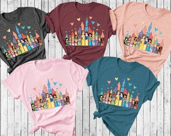 Disney Princess Shirt, Disneyland Princess Trip Tee, Birthday Girl Shirt, Cinderella Kid Shirt, Elsa Girl Shirt, Rapunzel Tee