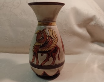 Sylvac Winged Bull Vase, 1970s Mesopotamia Design