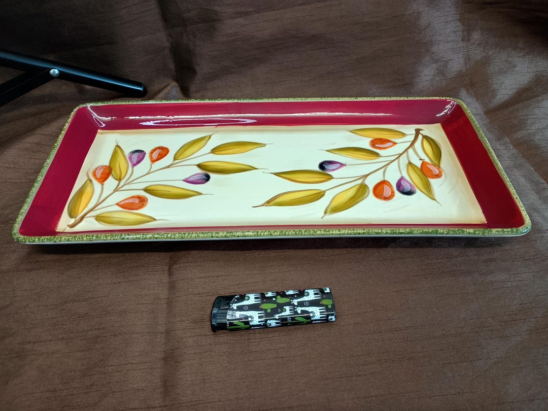 Vintage Rare Ceramic Maxwell Williams Olivia Blu Large Serving