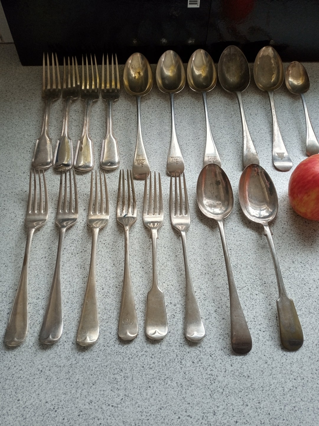 Over 30 ANTIQUE SILVERPLATE Cutlery Including Lee and Wigfull 1870 and