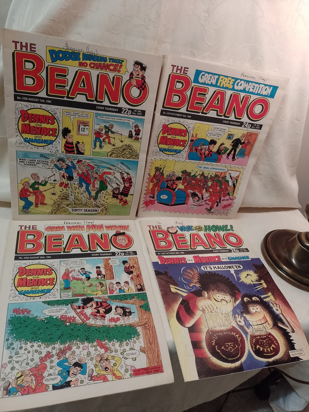 Vintage BEANO Comic Book Lot, 1989, Halloween Edition - Etsy