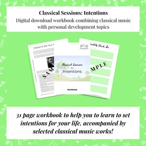 Intentionsarbetsbok | Guidad resa i klassisk musik (digital nedladdning)