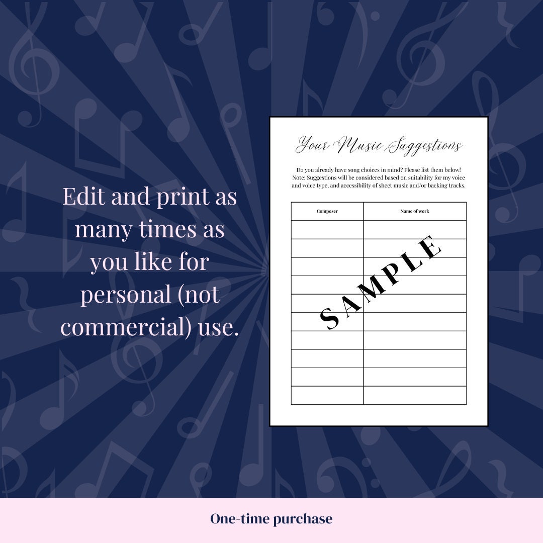 Classical Wedding Singer Templates and Contract | Wedding Vendors ...