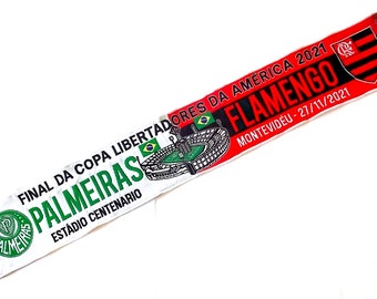 sjaal palmeiras x flamengo copa libertadores finale voetbalsjaals cadeau voetbalwedstrijd