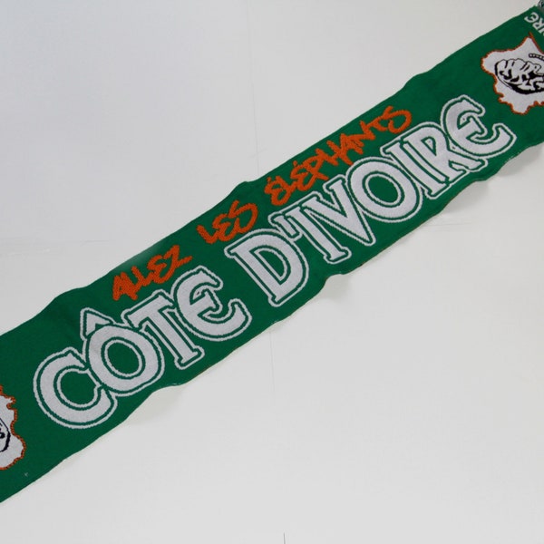 scarf Ivory coast cote d ivoire national team country fan supporter calcio football gift soccer gift